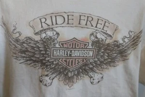 HARLEY DAVIDSON 2009 T Shirt Men's Large Ride Free Arbor Vitae Wisconsin 2 Sided - Picture 1 of 8