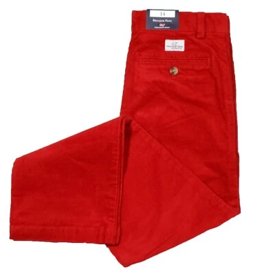 Vineyard Vines Boys Calypso Red Corduroy Solid Breaker Pants - Image 1 of 3