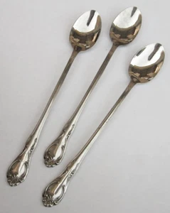 IMPERIAL / SEARS acciaio inox ELYSEE AKA ROYAL BAROQUE 3 CUCCHIAINI DA TÈ GHIACCIATI rari - Foto 1 di 1