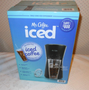 Mr. Coffee Eiskaffeemaschine mit wiederverwendbarem Becher und Kaffeefilter - schwarz