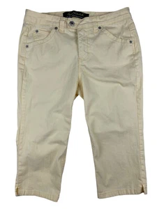 Gloria Vanderbilt Damen Stretch Capri Hose gelb Größe 6P - hoher Bund - Bild 1 von 12