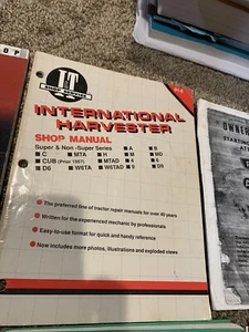Farmall / Oliver Tractor A &B Service Manuals - Bild 1 von 8
