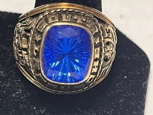 Jostens 10k Yellow Gold 1983 South Lafourche High School Class Ring Sz 9.5 15g - Picture 1 of 13