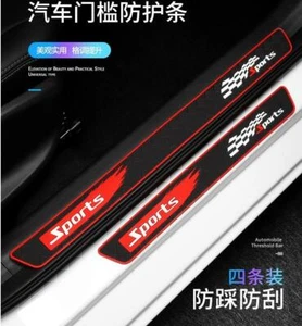 Auto Accessories Rubber Car Door Sill Scuff Plate Protector Strip Guard Sticker - Picture 1 of 12