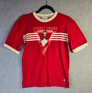 SYDNEY SWANS OFFICIAL AFL TOP 100 % COTTON SMALL SIZE 14 GOOD ORDER - Picture 1 of 9