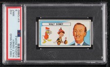 1966 Lyons Maid Famous People Walt Disney Donald Duck Pinocchio PSA 9 MINT 0ts2
