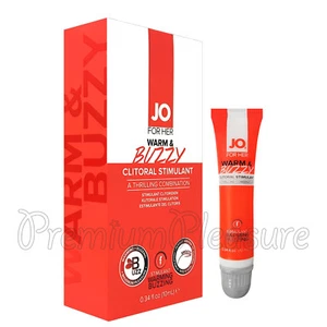 System JO Warm & Buzzy Clitoral Stimulant for Her Warming Buzzing serum Female - Picture 1 of 3