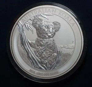 Koala australiano 2015 30 USD 1 KILO PLATA PURA .999 - Imagen 1 de 2
