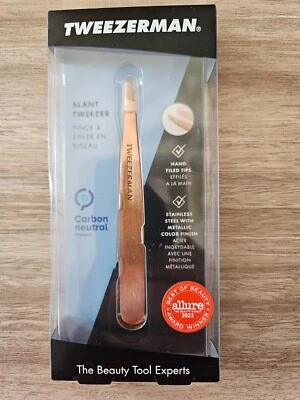 Tweezerman Slanted Tweezer, ROSE GOLD, Model 1256-RGR  - Image 1 of 2