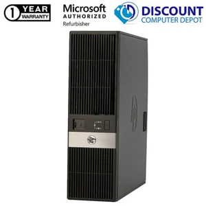 HP rp5800 Desktop Computer PC Quad Core i5 3.1GHz 8GB 128GB Windows 10 Pro - Picture 1 of 5