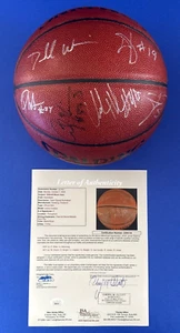 2004-05 Miami Heat Team Signed Spalding NBA Basketball Pat Riley JSA COA LOA hw1 - Picture 1 of 8
