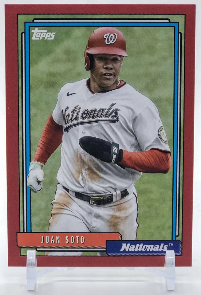 2021 Topps Update 1992 Redux Red Border Juan Soto 68/70 #T92-49 - Image 1 of 2