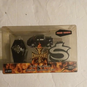 SELTEN NEU IN VERPACKUNG JESSE JAMES WEST COAST CHOPPERS 4" FORD COUPE FERNGESTEUERTES AUTO GESCHENK - Bild 1 von 8
