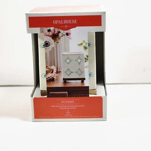 Opalhouse Wax Warmer Blue & White Ceramic with Wood Base Electric Target Corp - Picture 1 of 11