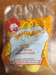 McDonalds Happy Meal 2000 Teletubbies #4 Laa-Laa Peluche Amarillo Clip-on - Imagen 1 de 2