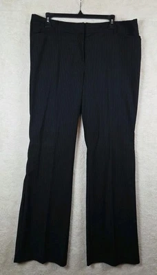 Worthington Black Curvy Womens Dress Pants Size 16 Bootcut High Rise Trouser  - Image 1 of 4