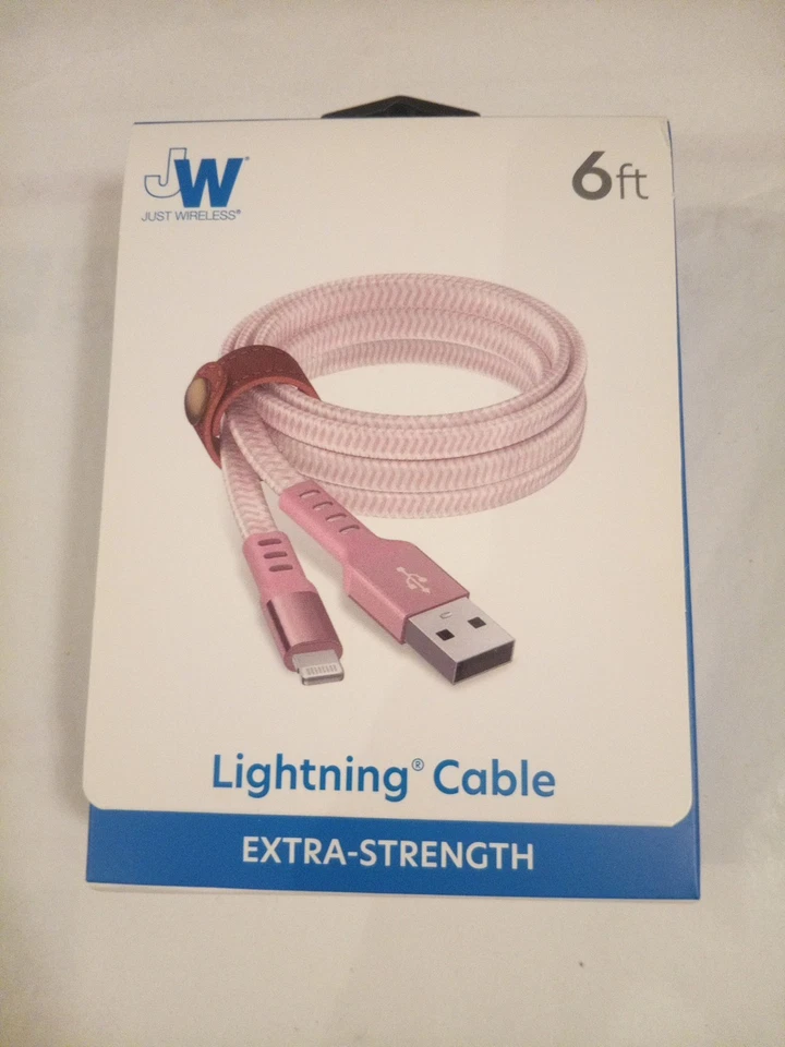 Cable de carga Just Wireless ROSA (6 pies) para iPhone5 en adelante Foto 1 de 2