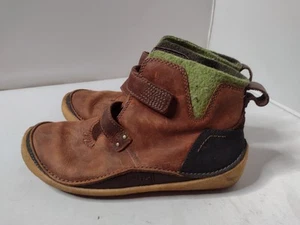 Merrell Women's Prague Bourbon Boots 7 Brown Crepe Sole Leather Outdoor ZZ - Picture 1 of 8