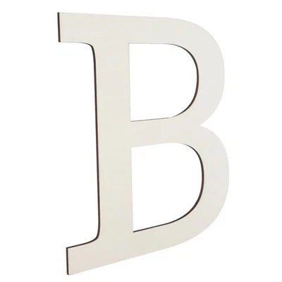  Lettere dell'alfabeto in legno Lettere in legno bianco non finito per - Immagine 1 di 4