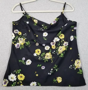 heartloom Cami Tank Top Women’s Medium M Floral Sleeveless Cowl Neck Lightweight - Picture 1 of 12