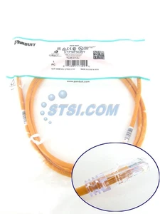 Cable/cable de conexión modular de red Panduit UTPSP5ORY Cat6, 5 pies naranja ~STSI - Imagen 1 de 4