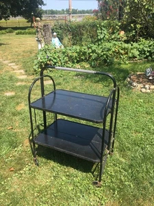 1950s Folding Serving Tea Service Cart Versa Table Folding Microwave Cart - Picture 1 of 8