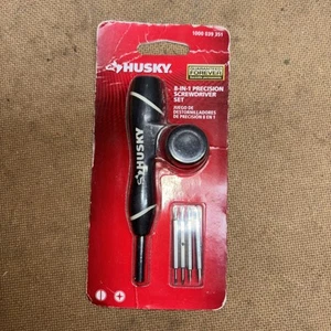 Husky 8 in 1 Precision Screwdriver Set 4 Phillips Slotted: #000, #00, #0, #1 . - Picture 1 of 2