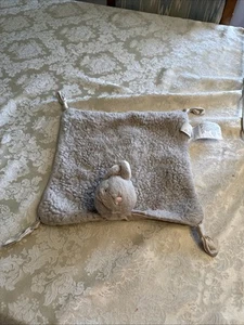 Pottery Barn Kids Bunny Thumbie Baby Lovey Sicherheitsdecke Plüsch Satin geknotet - Bild 1 von 4