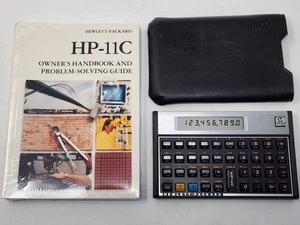 Hewlett Packard HP 11C Calculator, Case, Owner's Handbook Manual 1986 USA NICE! - Picture 1 of 17