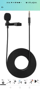 Lapel Microphone Condenser Mic,Small Mini Lavalier Lapel Omnidirectional... - Picture 1 of 2