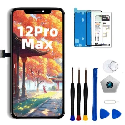 For iPhone 12 Pro Max Display LCD Touch Screen Digitizer Replacement Assembly - Image 1 of 4