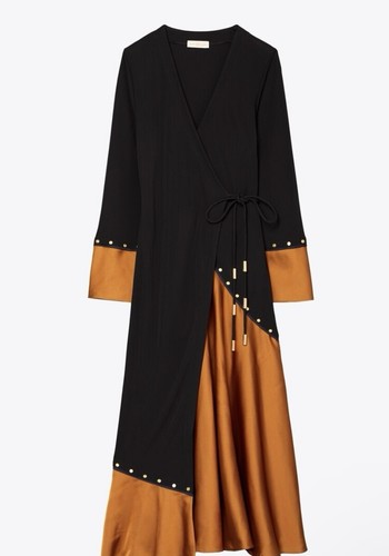 Abito avvolto in materiale misto Tory Burch taglia M prezzo al dettaglio al dettaglio $598