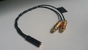 1X cobre puro 3,5F-RCAF estéreo 3,5 mm hembra a 2 RCA hembra enchufe - Imagen 1 de 1