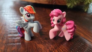 Lot of 2 My Little Pony MLP Rainbow Dash and Pinkie Pie 2” Figure Minis - Picture 1 of 5