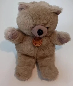 Peluche vintage VERO coccola con orsacchiotto peluche capelli castani marrone nuovo con etichette  - Foto 1 di 6