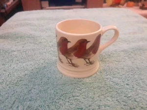 EMMA BRIGEWATER Miniature Robin Espresso Coffee Mug Cup England - Picture 1 of 8