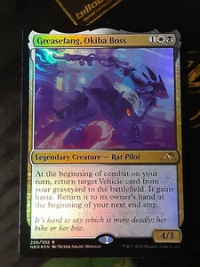 Lámina Greasefang Okiba Boss, Kamigawa Neon Dynasty, casi nueva, como nueva, envío gratuito - Imagen 1 de 2