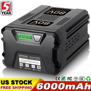 6.0Ah Lithium Battery For Greenworks 80V Pro GBA80600 GBA80300 GBA80400 GBA80200 - Picture 1 of 18
