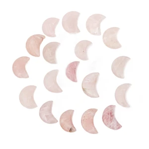 Tienda metafísica de cristal rosa pulido piedra preciosa lunar en forma natural cristal rosa - Imagen 1 de 2
