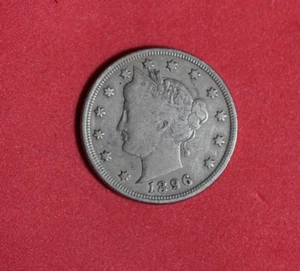 1896- LIBERTY NICKEL V-NICKEL #P27492 - Picture 1 of 2