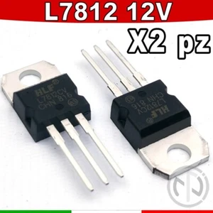 2X 7812 Regolatore Tensione 12V L7812CV 1.5A Stabilizzatore TO-220 - Foto 1 di 1