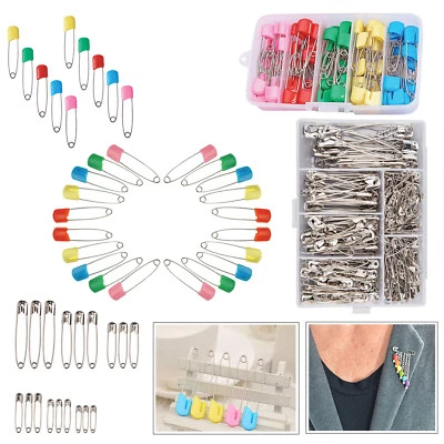 Bunt/Silber Sicherheitsnadeln für Kunst & Handwerk Bekleidung Reparatur Wartung - Bild 1 von 4