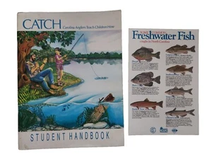 1990 Vintage Catch Student Handbook Carolina Anglers Teach Children How To Fish - Picture 1 of 6