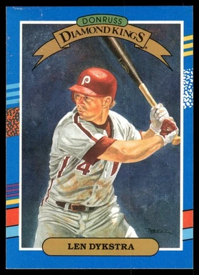 #7 Len Dykstra 1991 Donruss - Image 1 of 2