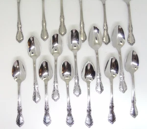 17 Teelöffel Oneida Mansion Hall Stainless Distinction Deluxe HH Lot D - Bild 1 von 11