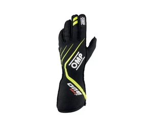 OMP Racing One Evo X Gloves Black/Fluorescent Yellow - Size M (Fia 8856-2018) - Bild 1 von 4