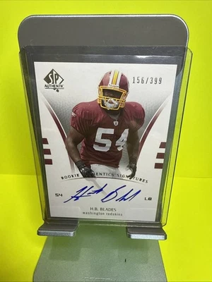 2007 SP Authentic Rookie Authentics Signatures H.B. Blades #258 156/399 (AU, RC) - Image 1 of 2