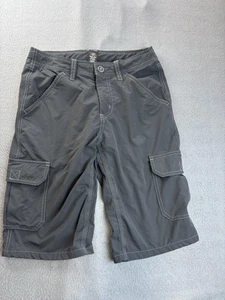 Kuhl Cargo Shorts Size Large Youth Running Gym Fitness Athletic Gray Stretch - Picture 1 of 7