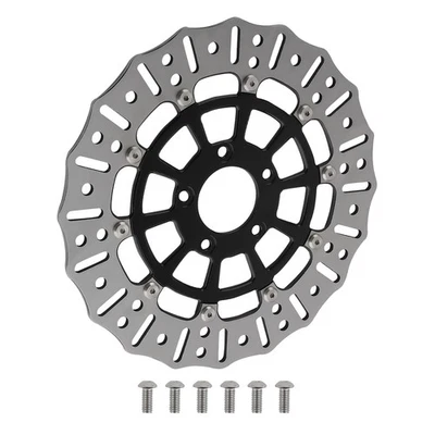 Motorcycle Front Brake Rotor for Harley-Davidson Touring Softail 2008-2024 Black Foto 1 de 4