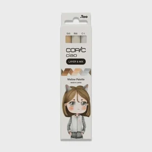Copic Ciao 3‑Marker Set – Mellow Palette (Layer & Mix Soft Neutrals & Blush Tone - Picture 1 of 1